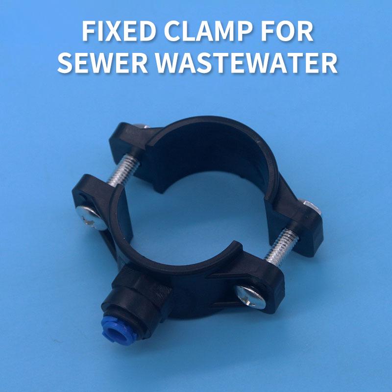 1/2/3Pcs Adjustable 38-58Mm Water Drain Waste Water Pipe Clamps 1/4" Od Hose Quick Connection Reverse Osmosis Aquarium