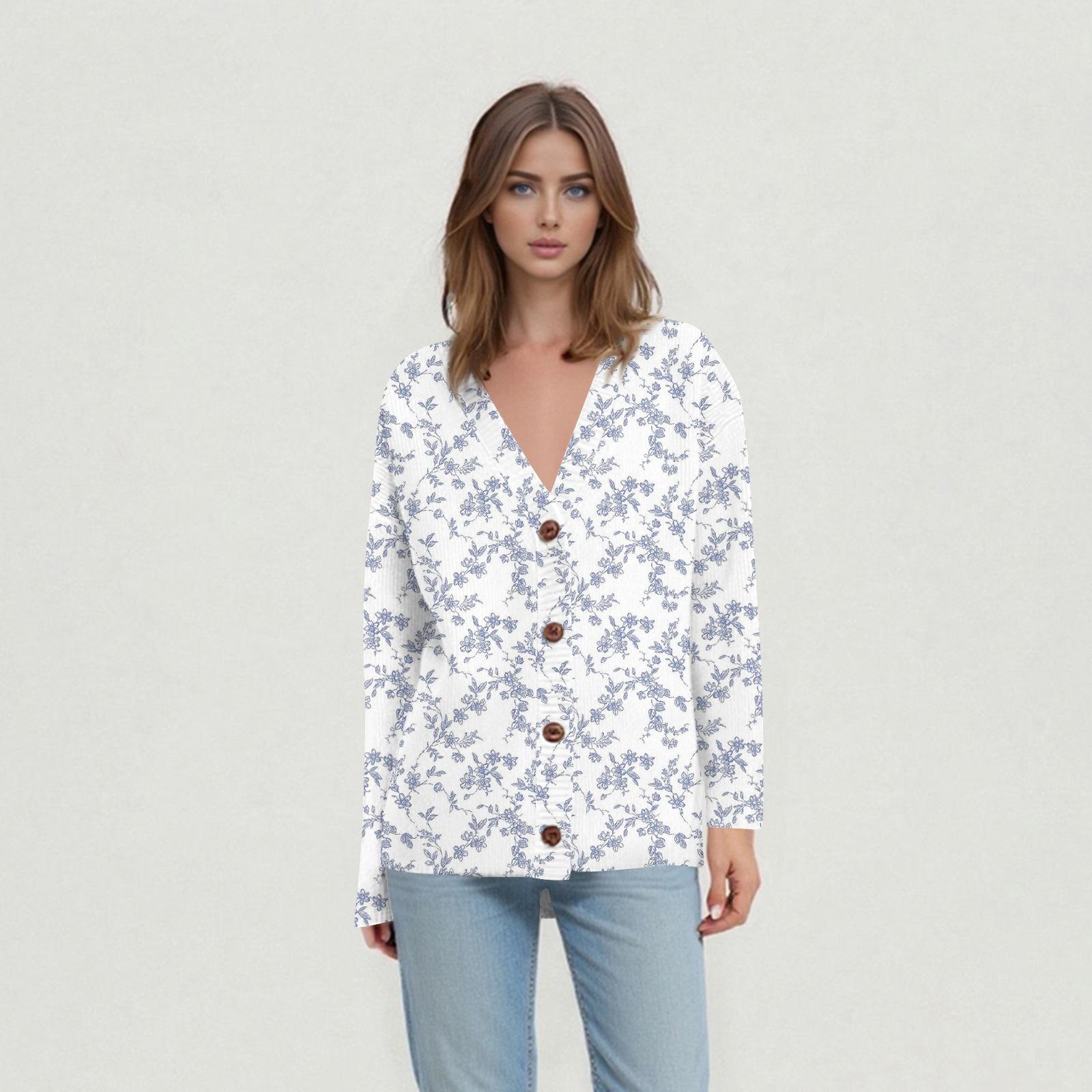 

Женские повседневные топы на каждый день Вязаный кардиган-жакет XL