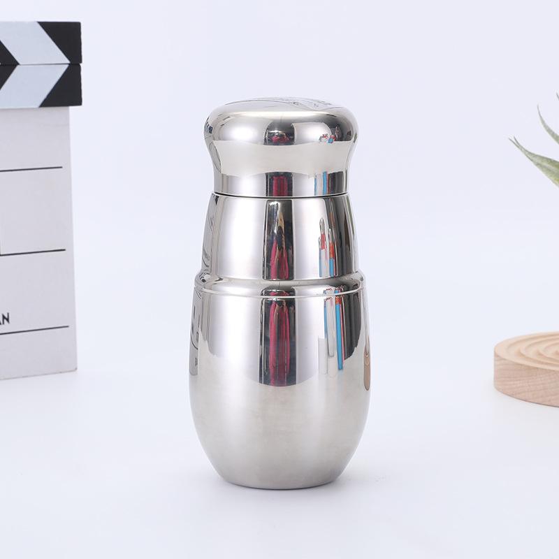 

Вакуумная чашка из нержавеющей стали 316, портативная чашка для воды на ремешке, китайский стиль, вакуумная чашка для разделения воды, большая чашка для живота 500ml