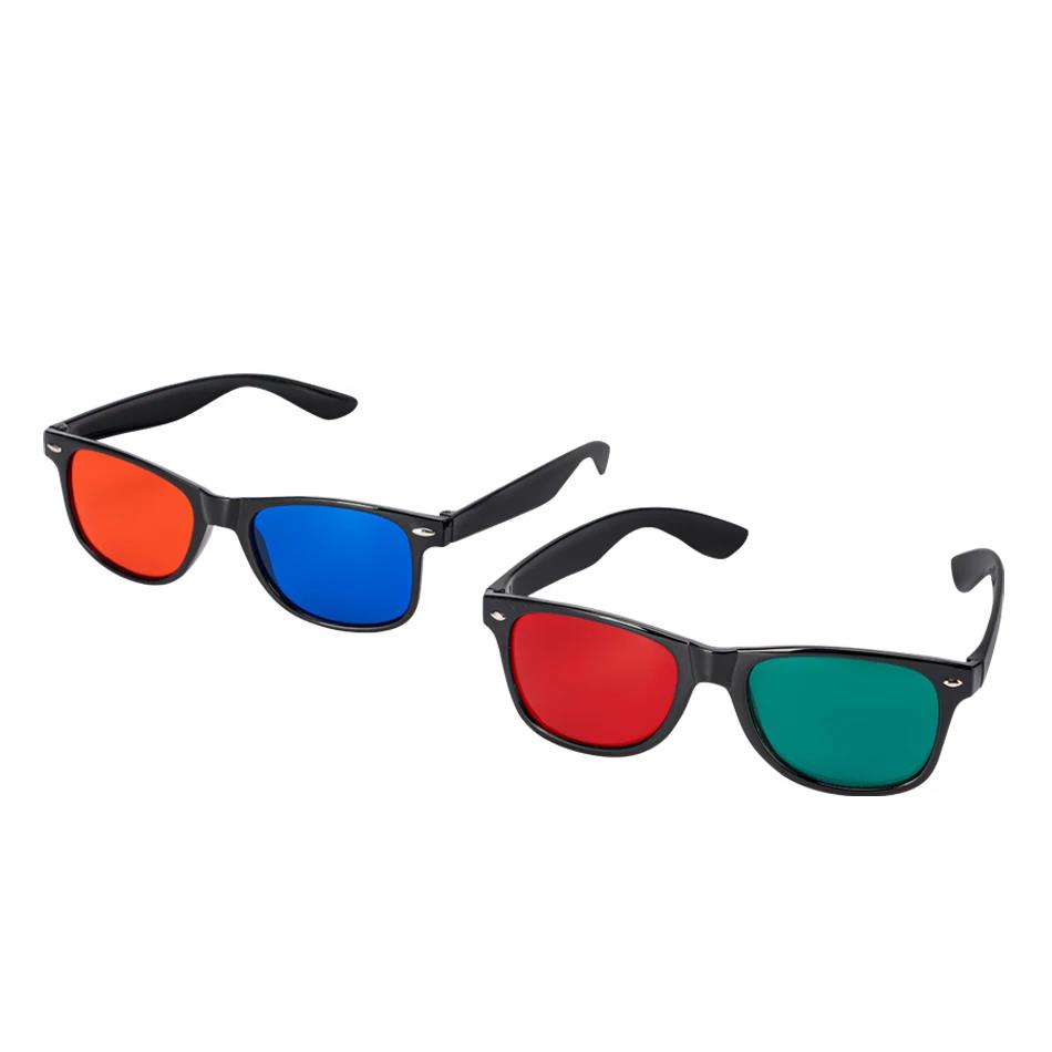 1Pcs Black Frame Red Blue Green 3D Glasses For Amblyopia Training Eyeglasses 5