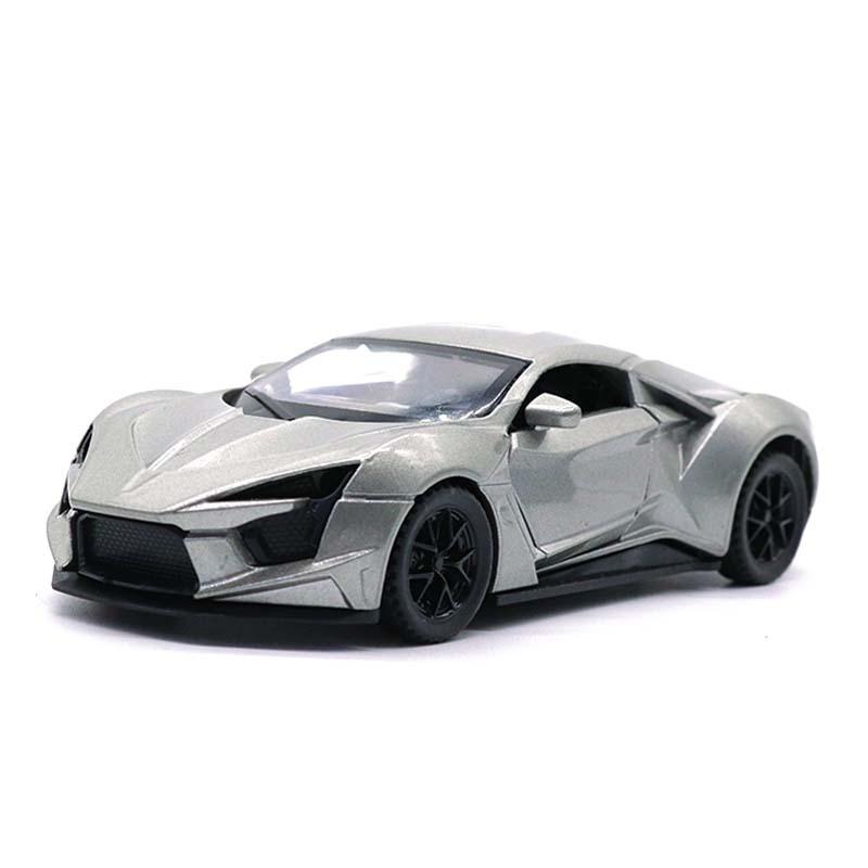 

1:32 Alloy Lyken Super Run Детская игрушечная модель Модель имитационного автомобиля Игрушечная модель автомобиля для мальчика серый