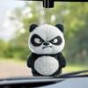 Panda Car Interior Decor Acrylic Car Mirror Ornament For Automotive Decoration And Gift