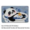 Cute Animal Plush Rug Panda Cat Peacock Machine Washable Bath Rug New Bathroom Rug  Bathroom