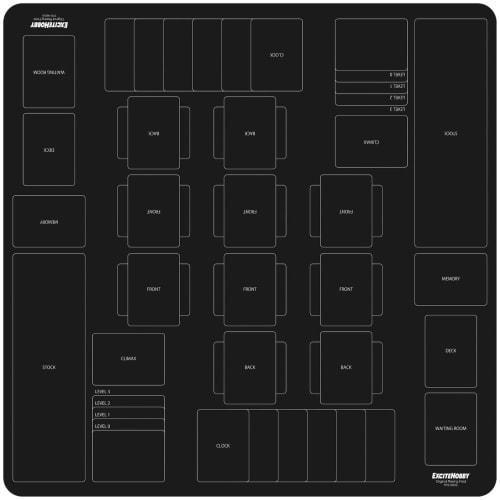 [Featured In Magazines] EXCITEHOBBY Trading Card Playmat, Weiss PSA Rubber Mat, Simple Design, Non-Slip, Easy-Flip, Battlefield, 60cm X 60cm