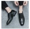 Fashion Classic Derby Shoes Brogues Leather Man Business Dress Office Leather Shoe For Men Fashion Wedding Party Suit Club Shoe Vintage