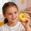 Squeeze Toy Soft Slow Rebound Stress Relief Toy 7cm Realistic Donut Simulation for Kids Adults Desktop Decoration Baking Prop Photo Background