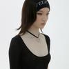 Eireve LETTERING HAIR BAND_BLACK