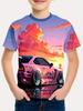 Boy T Shirt Racing Cars Print Boys T Shirts Kids Clothes Fashion Children Top Short Sleeve Child T-Shirt Casual Baby Boy Clothes