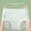 Large Size Female Spring and Autumn Cotton 10a Antibacterial Extension Crotch High Waist Abdominal Non-mark Hip Briefs