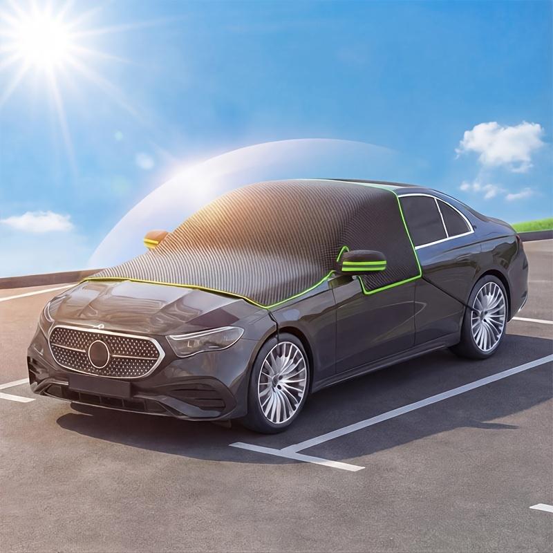 Magnetic Car Sunshade Provides Heat Insulation UV Snow Wind and Leaf Protection Features Three-window Expansion Design for SUVs and Sedans