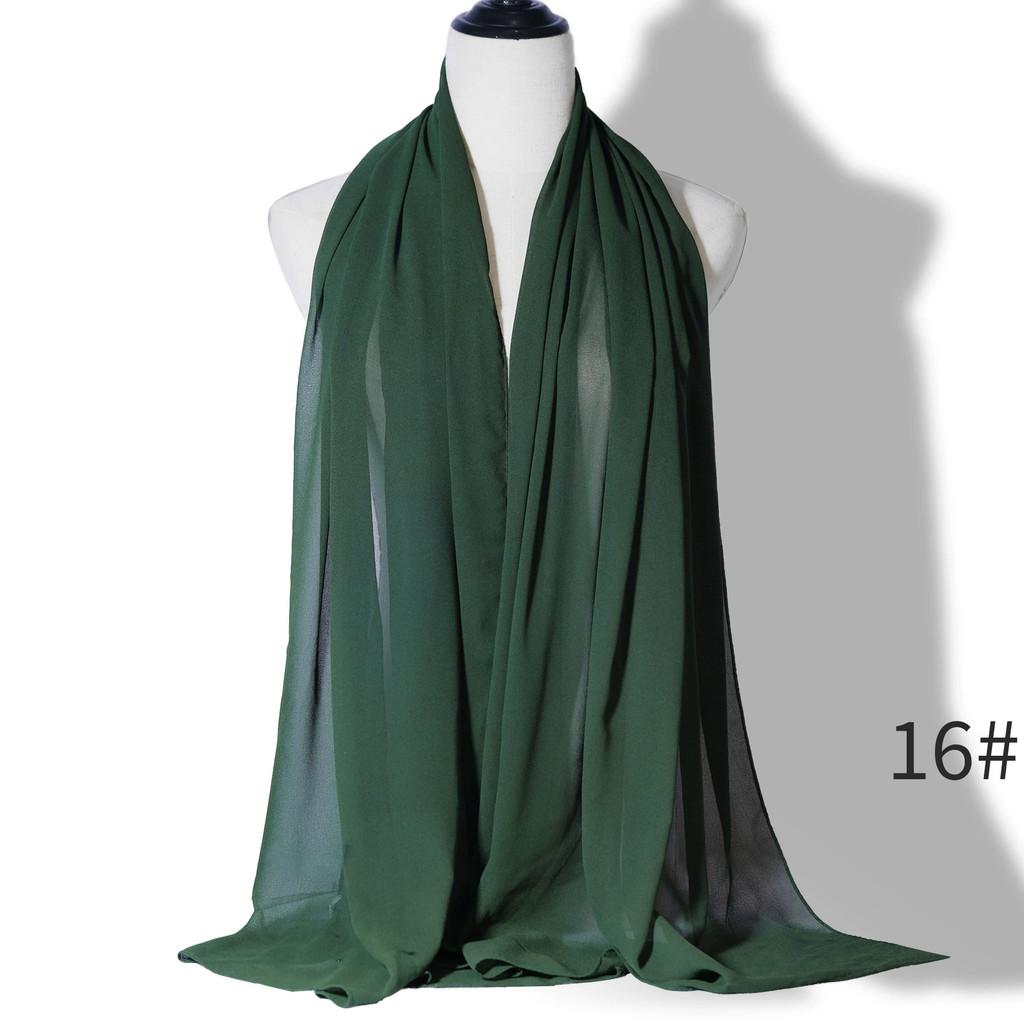

Summer Sunshade Scarf For Women With Lightweight Polyester Fabric DarkGreen