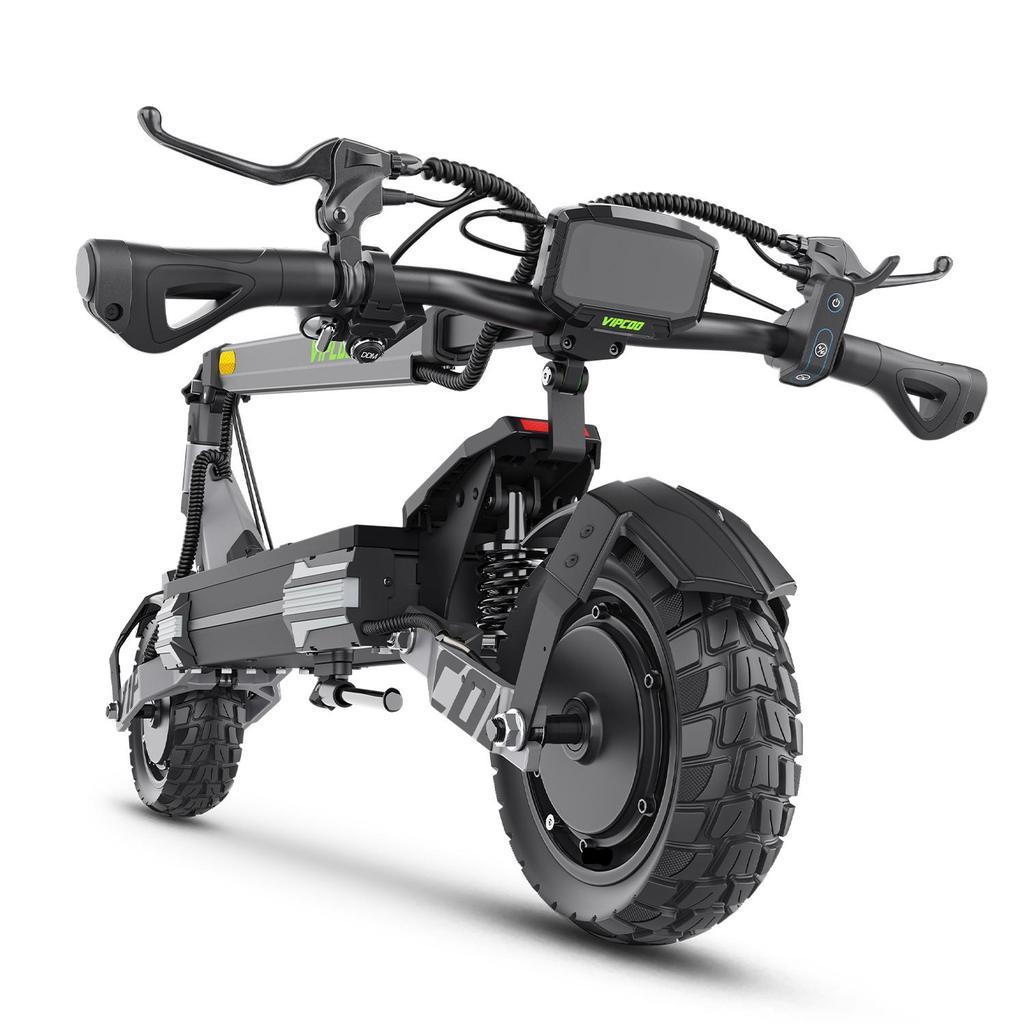 VIPCOO VC-VS6PRO All-Terrain 2*1200W Dual Motor Electric Scooter 52V20.8Ah Battery 10 Inch Off-Road Tires Outdoor Riding EScooter