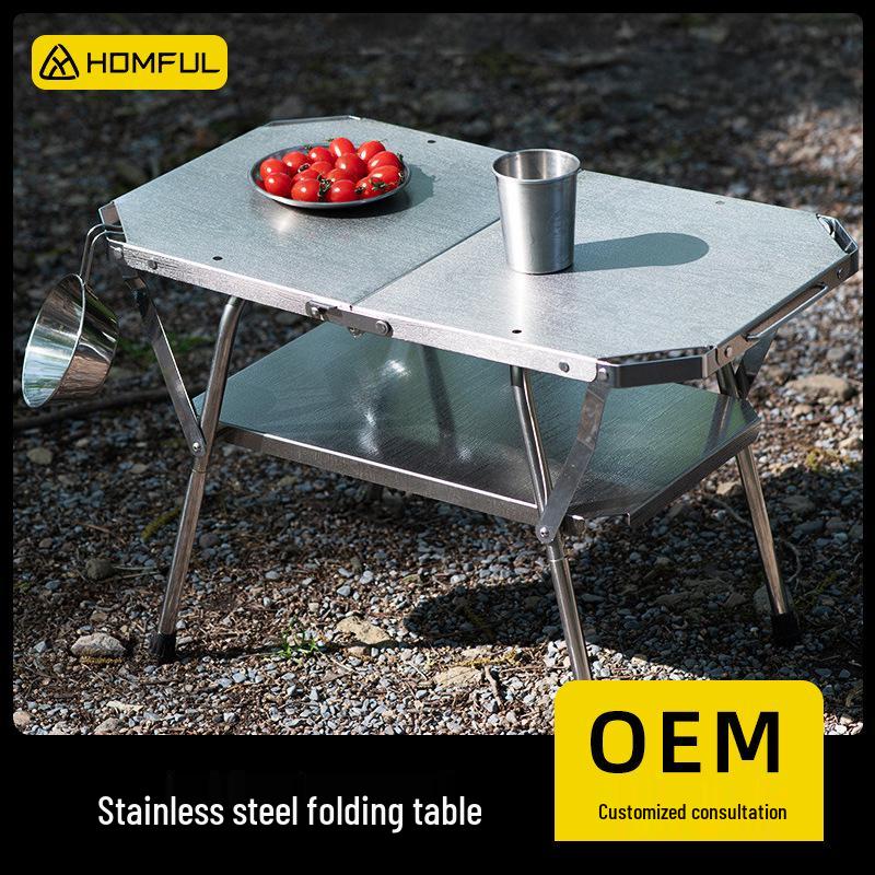 HOMFUL Haofeng 2nd Gen Foldable Picnic & Barbecue Camping Table
