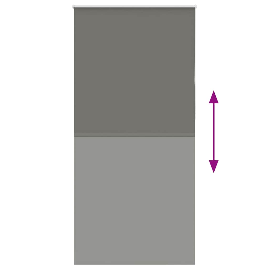 Roleta Zaciemniająca Szara 110X210Cm Szerokość Tkaniny 105,7Cm