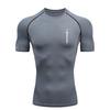Black Sword Design  Men's Sports T-Shirt Training Fitness Compression Workout T-Shirt Quick Dry Short Sleeve