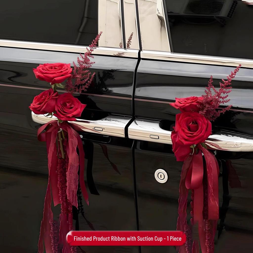 Wedding Car Decoration Floral Set for Handles and Dowry Car