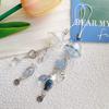 Cute Sweet Glass Starfish Fish Wind Chime Mobile Phone Chain Lanyard Keychain Pendants Backpack Keyring Bag Hang Ornaments Gifts
