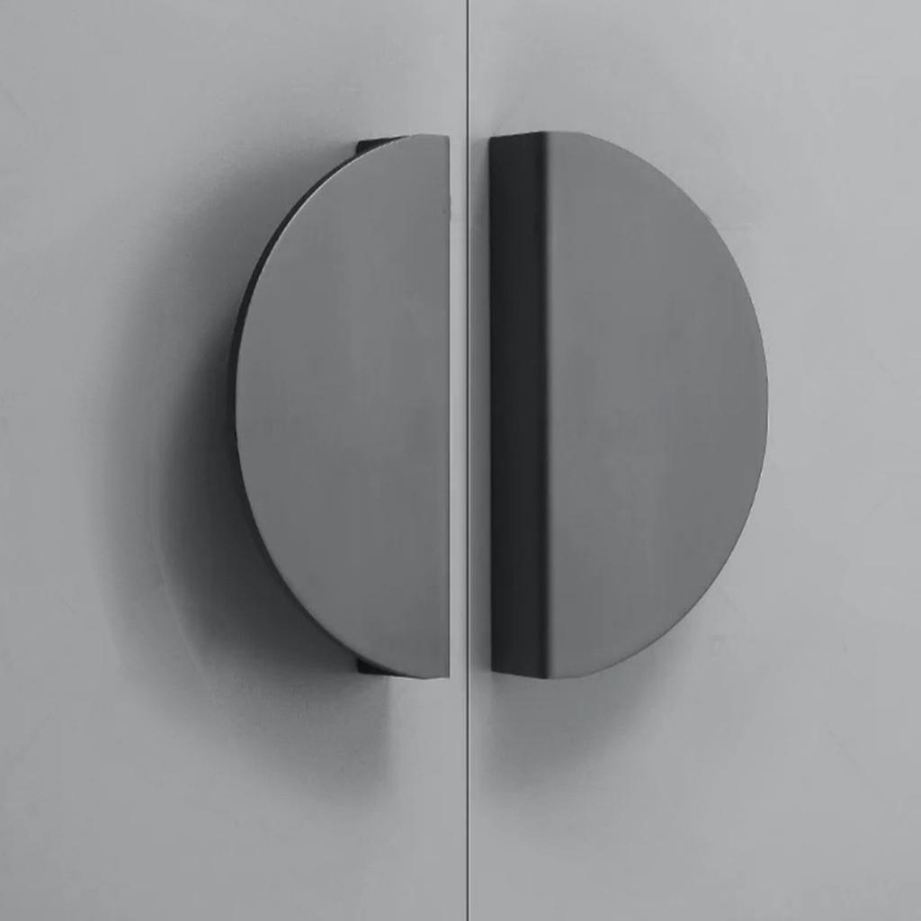 Modern Aluminum Cabinet Handle Metal Door Pull Contemporary Cupboard Handle Wardrobe Handle Durable for Home Furniture