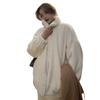 Imitation mink fleece fur coat women's new autumn and winter loose fluffy stand-up collar gold mink fleece