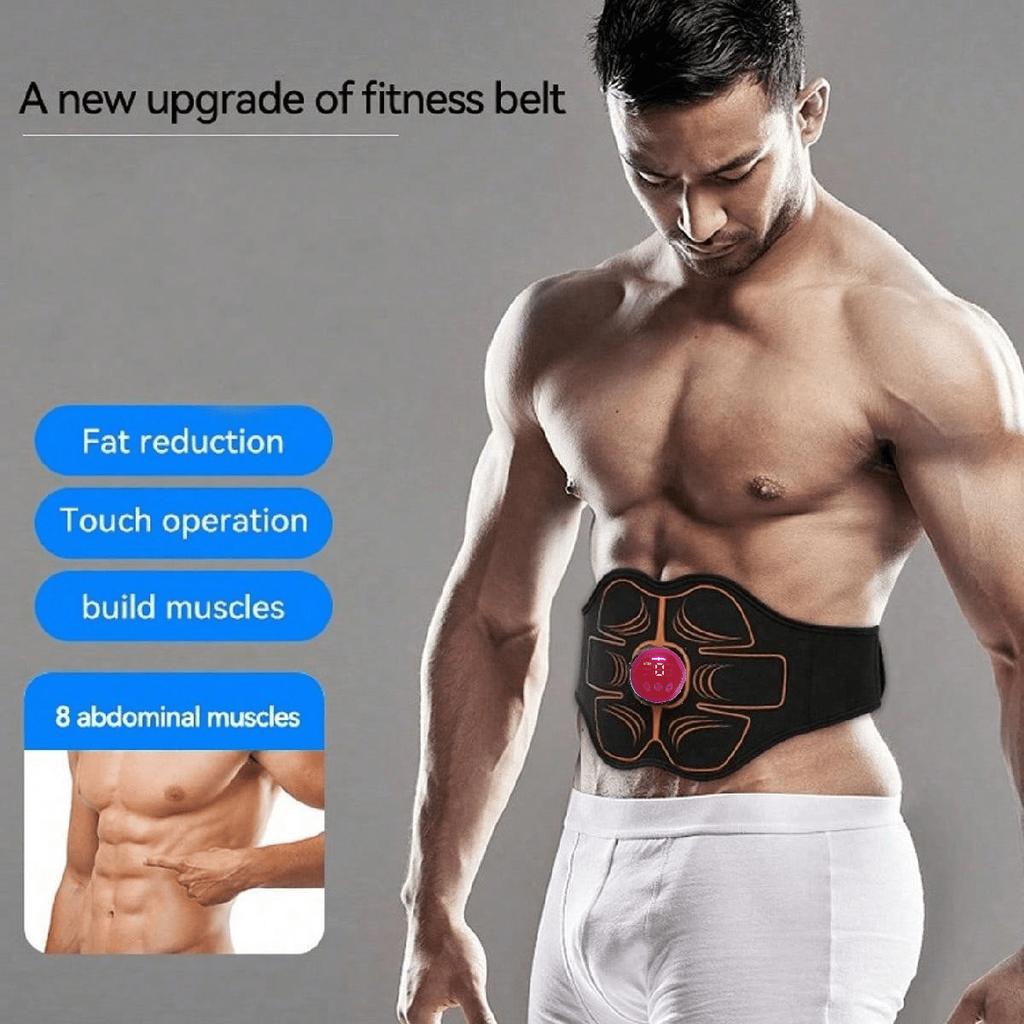 Ab Belt Abdominal Muscle Toner - Abs Stimulator USB Rechargeable Abs Stimulating Belt Muscle Toning Belt For Men Women Training