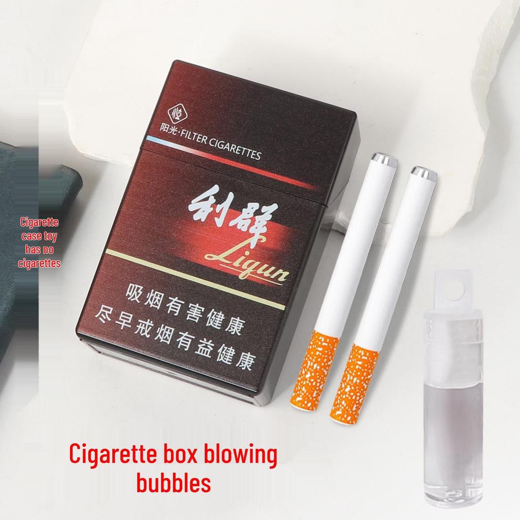 Bubble Blowing Cigarette Case Prank Toy - Adult Stress Relief & Quit Smoking Aid