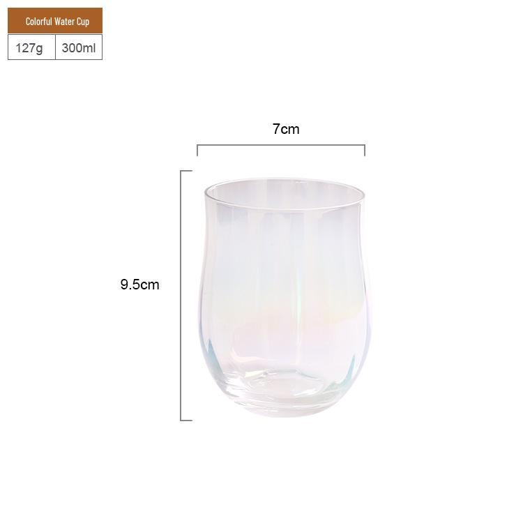 Tulip Crystal Glass Ribbed Cocktail & Juice Cup Set