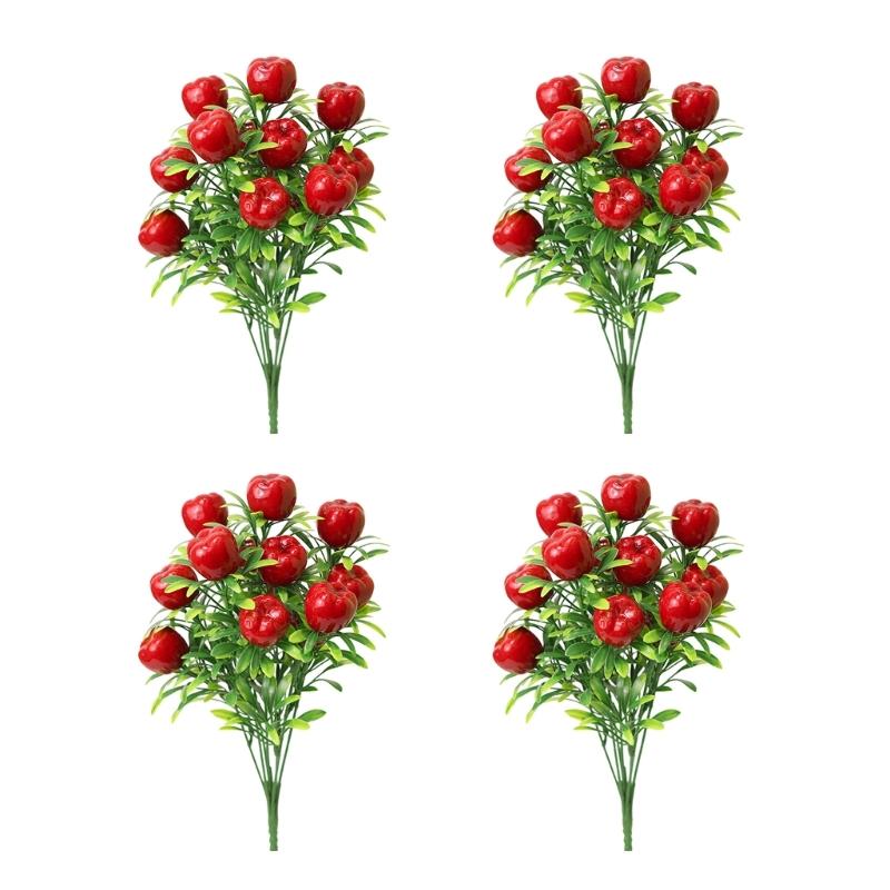 Realistic Plastic Foam Fruit Bouquets Indoor Decoration Flower Arrangement Centerpiece For Table Shelf Display