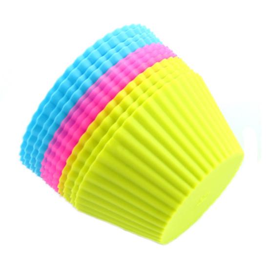12 Pcs Soft Round Cake Muffin Chocolate Cupcake Liner Bakeware Baking Cup Mold
