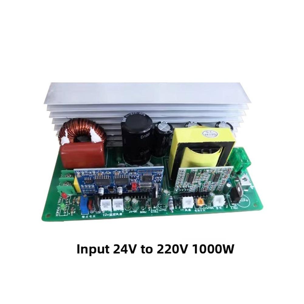 750W 1000W Pure Sine Wave Inverter DC 12V 24V 48V To AC 220V Power Converter With Intelligent Cooling To Prevent Overheating