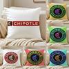 Food CChipotleS Cushion Cover Pillowcase Ultra Soft Skin Friendly Fabric Cloud Like Comfort  Concealed Zipper