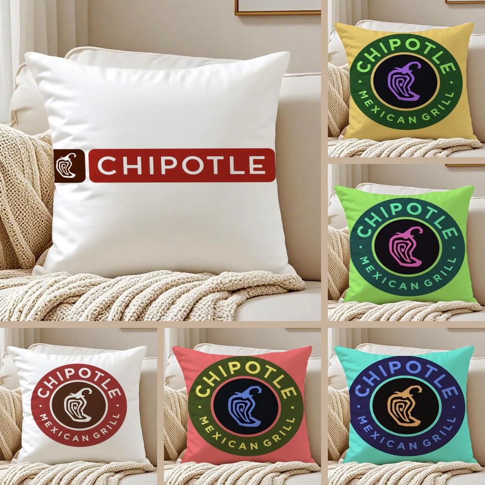 Food CChipotleS Cushion Cover Pillowcase Ultra Soft Skin Friendly Fabric Cloud Like Comfort Concealed Zipper