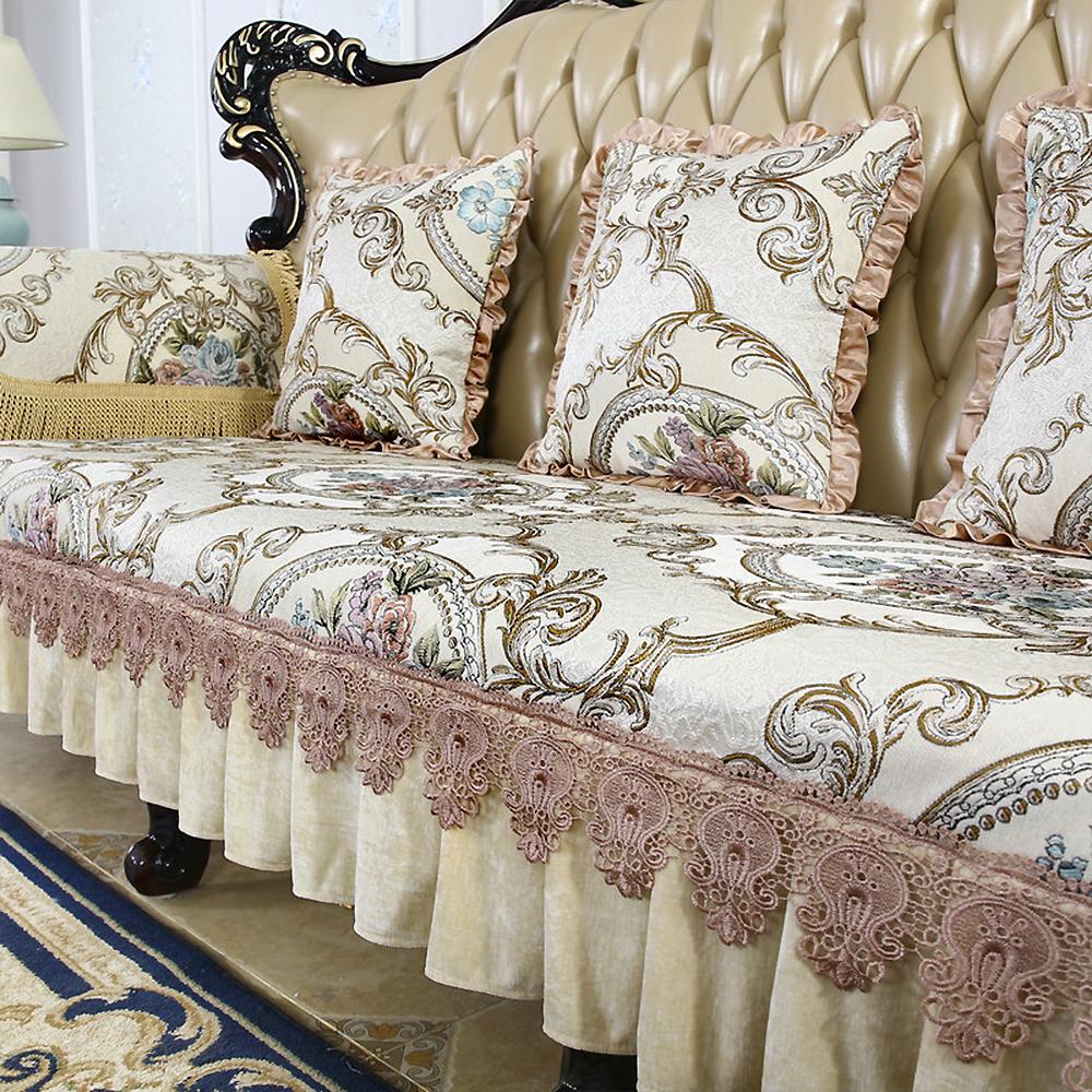 Vysoce kvalitní potah na luxusní pohovku v evropském stylu Four Seasons Universal Jacquard Slipcover Ochranný potah na ručník na křeslo