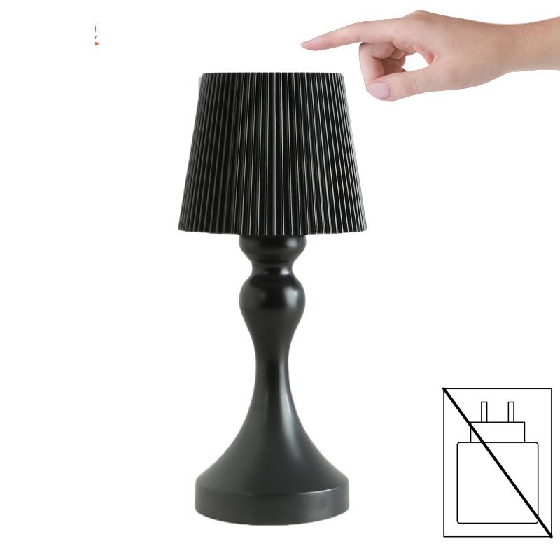 Lampe de table rechargeable sans fil, variateur tactile, USB, portable, barre de chargement, décoration vintage, veilleuse d'ambiance