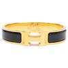 HERMES H700001 Click H Bangle Black / goldUsed