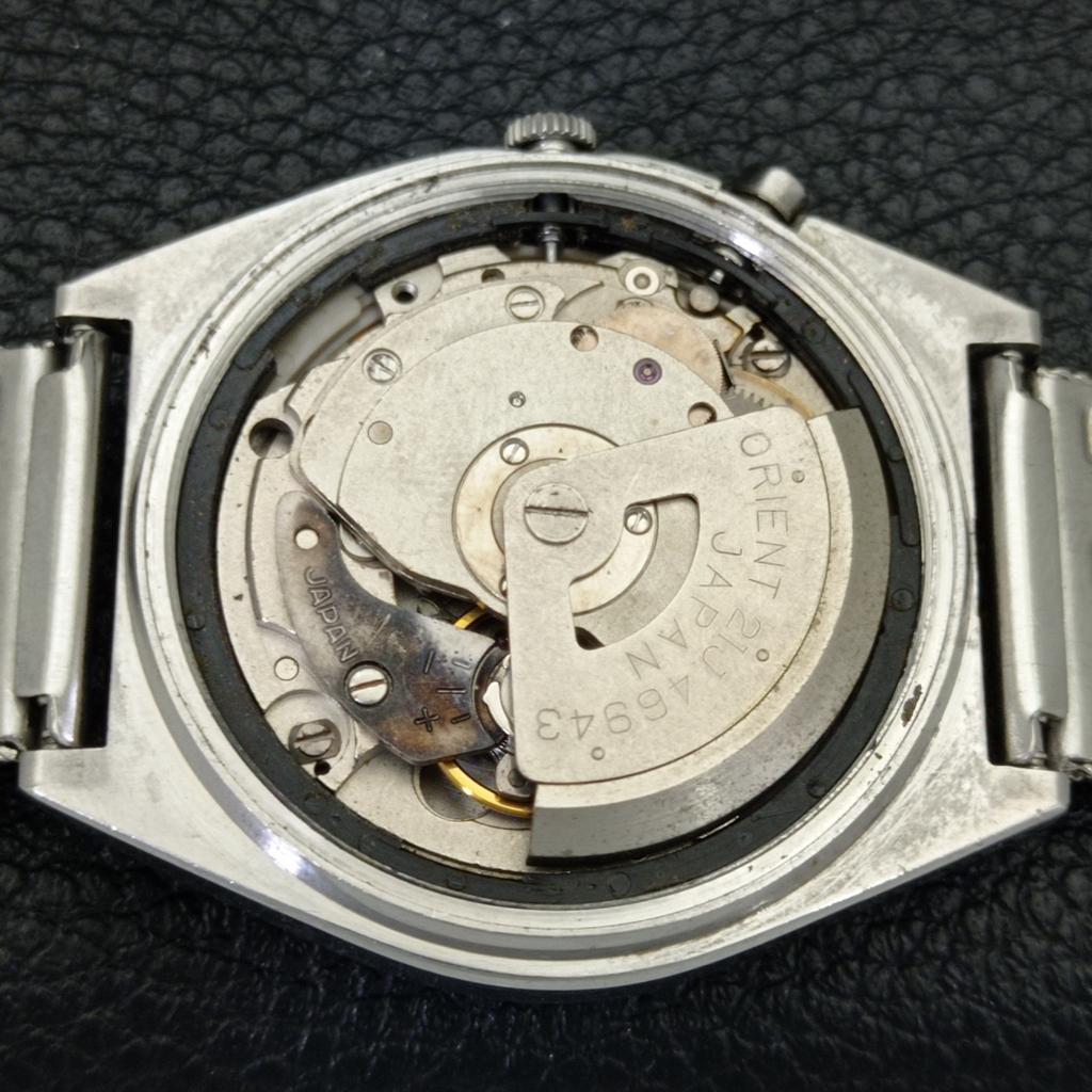 VINTAGE ORIENT AUTOMATIC 46943 JAPAN MENS BLUE COLOR DIAL WATCH a700617-5 R204-a700617