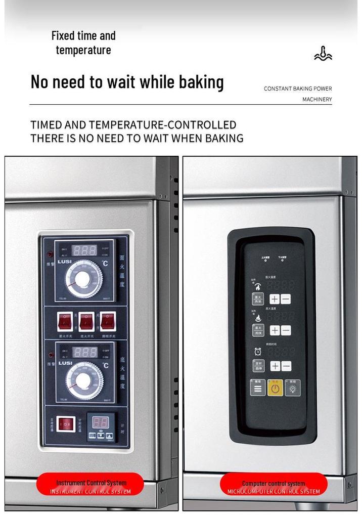 Commercial Double-Layer Gas Oven for Large-Capacity Pizza & Bread - 4/6/8 Trays