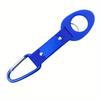 Fibbia per Borraccia in Silicone Fibbia Multifunzione per Borraccia Tipo D Lega di Alluminio Nastro di Nylon Moschettone da Alpinismo
