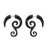 Acrylic Spiral Gauge Ear Plug Fake Cheater Stretcher Flesh Earrings Piercing Hot