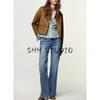 Fall New Women's Clothing American Lapel Long Sleeves Pu Suede Effect Short Jacket 4968224