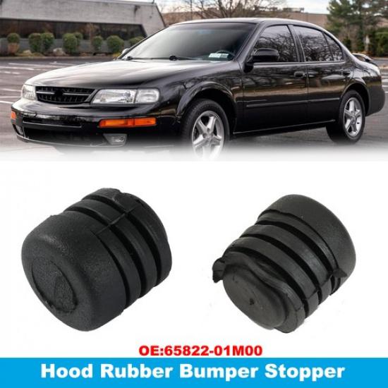 2x Hood Rubber Bumper Stopper For Nissan Maxima 1985~2003 Pulsar NX 62840-D0100