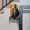 L-Shaped Magnetic Multi-Functional Bracket: Diagonal Line Leveling & High Hanging Tool with 5/8'' Interface
