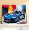 Modernes Supercar Leinwandposter - Wandkunst für das Wohnzimmer