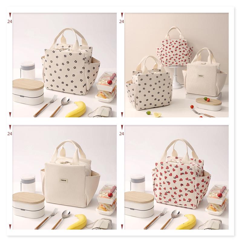 Japanese-Style Insulated Bento Lunch Bag for Kids - Portable Picnic Handheld