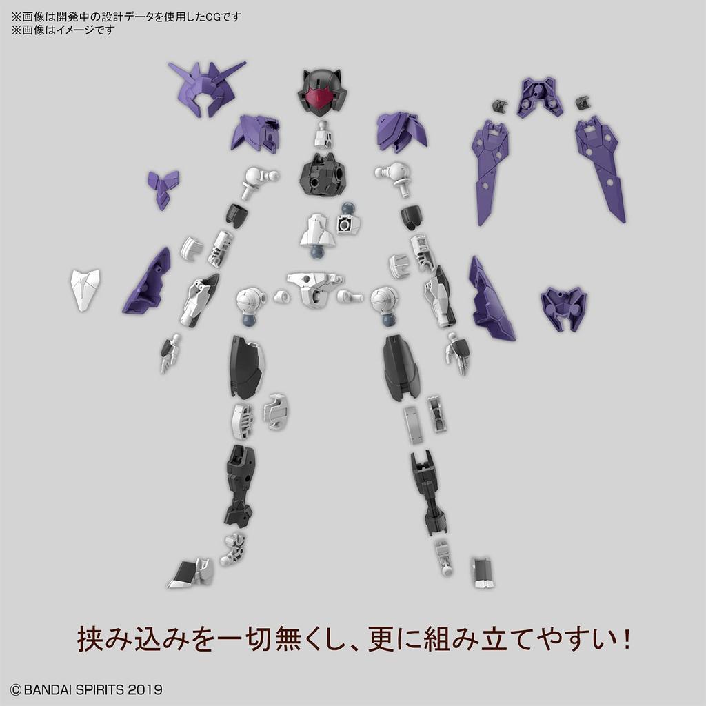 BANDAI SPIRITS 30MM 1/144 EXM-E7f Spinatia (Fencer Specification) 1/144 Scale Pre-Colored Plastic Model Kit