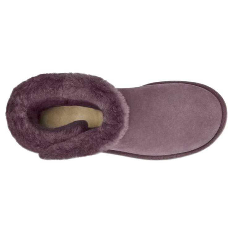 UGG Bailey Snaps Warm Durable Non-Slip Comfortable Plush Mid-Calf Snow Boots Women Boots Purple 1127151-TRO