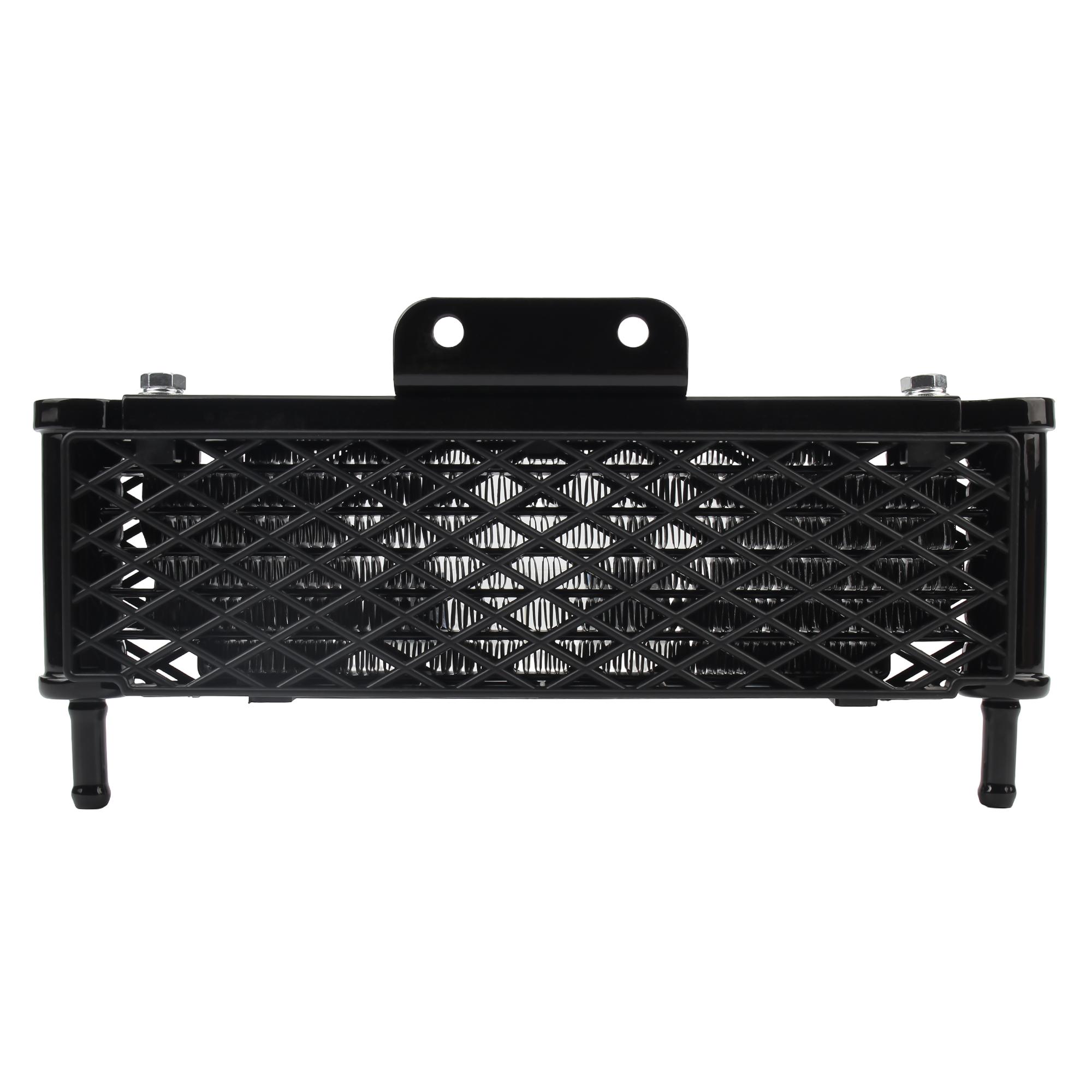 Universal Motorcycle Oil Cooler 4Row Mesh Radiator Kit For Honda Kawasaki Yamaha Dirt Pit Bike Engine Cooling System Accessories Black M10