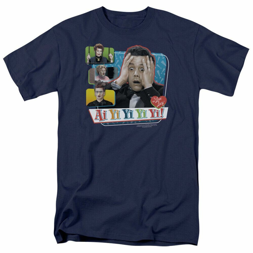 I Love Lucy Ai Yi Yi Yi Yi T Shirt Mens Licensed Desi Classic TV Show Black M