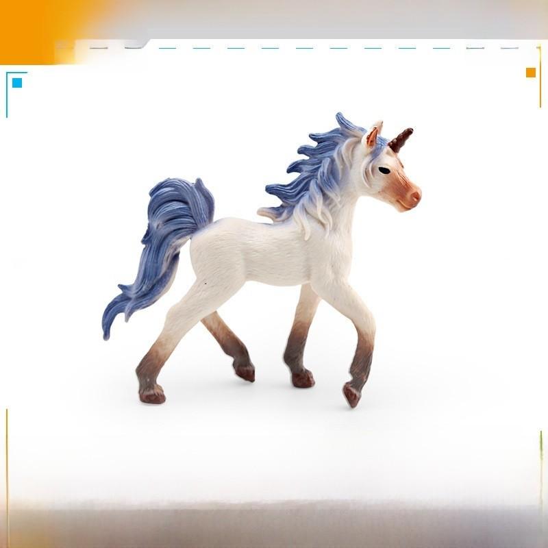 Western Mythology Creature Unicorn Pvc Decor With Realistic Design For Kids Playroom