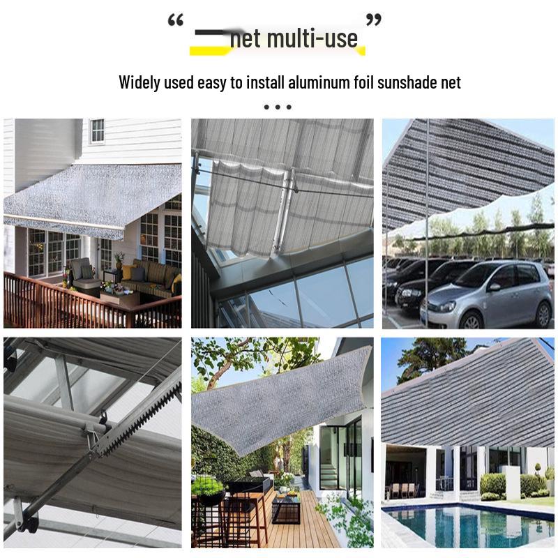 Thickened Aluminum Foil Sunshade: Anti-Aging Heat Insulation for Outdoor and Rooftop Use