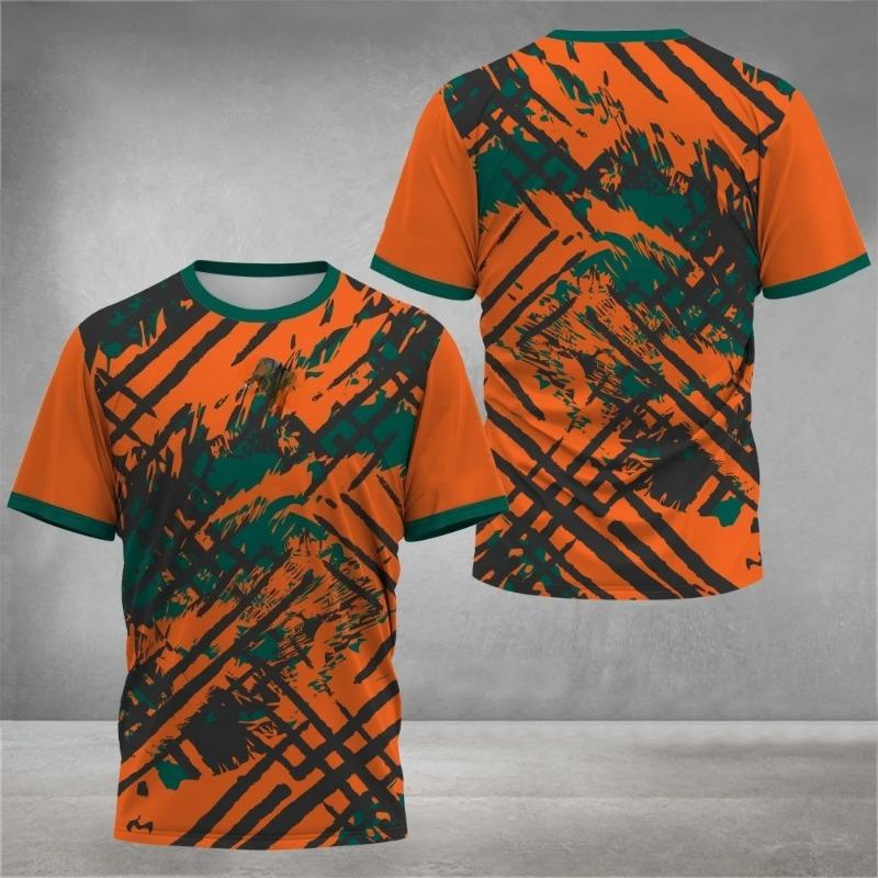 2026 Men's T-Shirts Crew Neck Short Sleeve Colourful Print Tennis Running T-Shirt Casual Comforts Outdoor Sportswear Tops